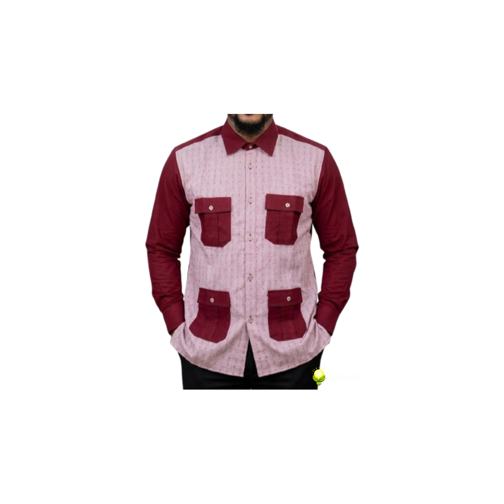 Chemise cubaine double couture