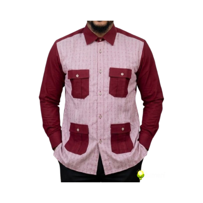Chemise cubaine double couture
