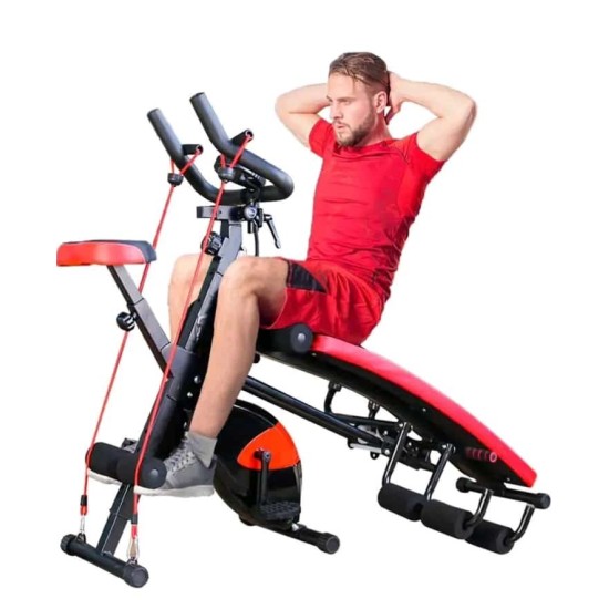 Banc de musculation multifonction avec élastiques - Lumeni