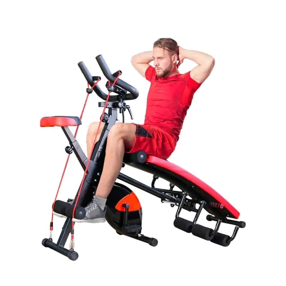 Banc de musculation multifonction avec élastiques - Lumeni
