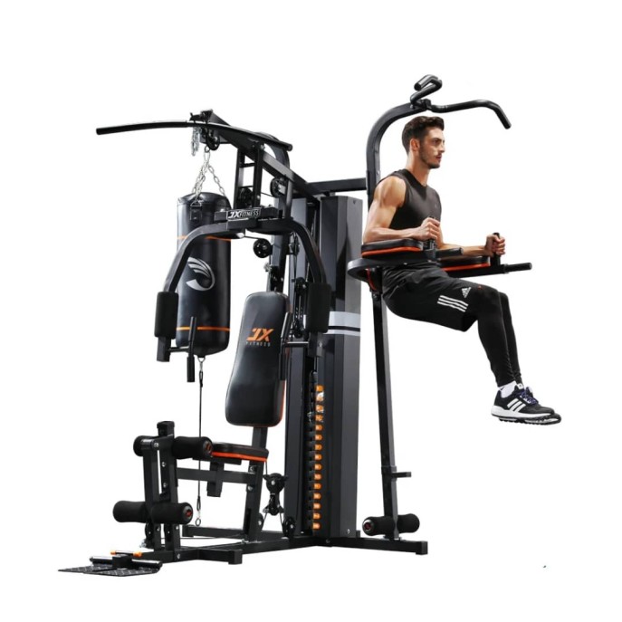 Station musculation JX Fitness avec sac de boxe - Lumeni