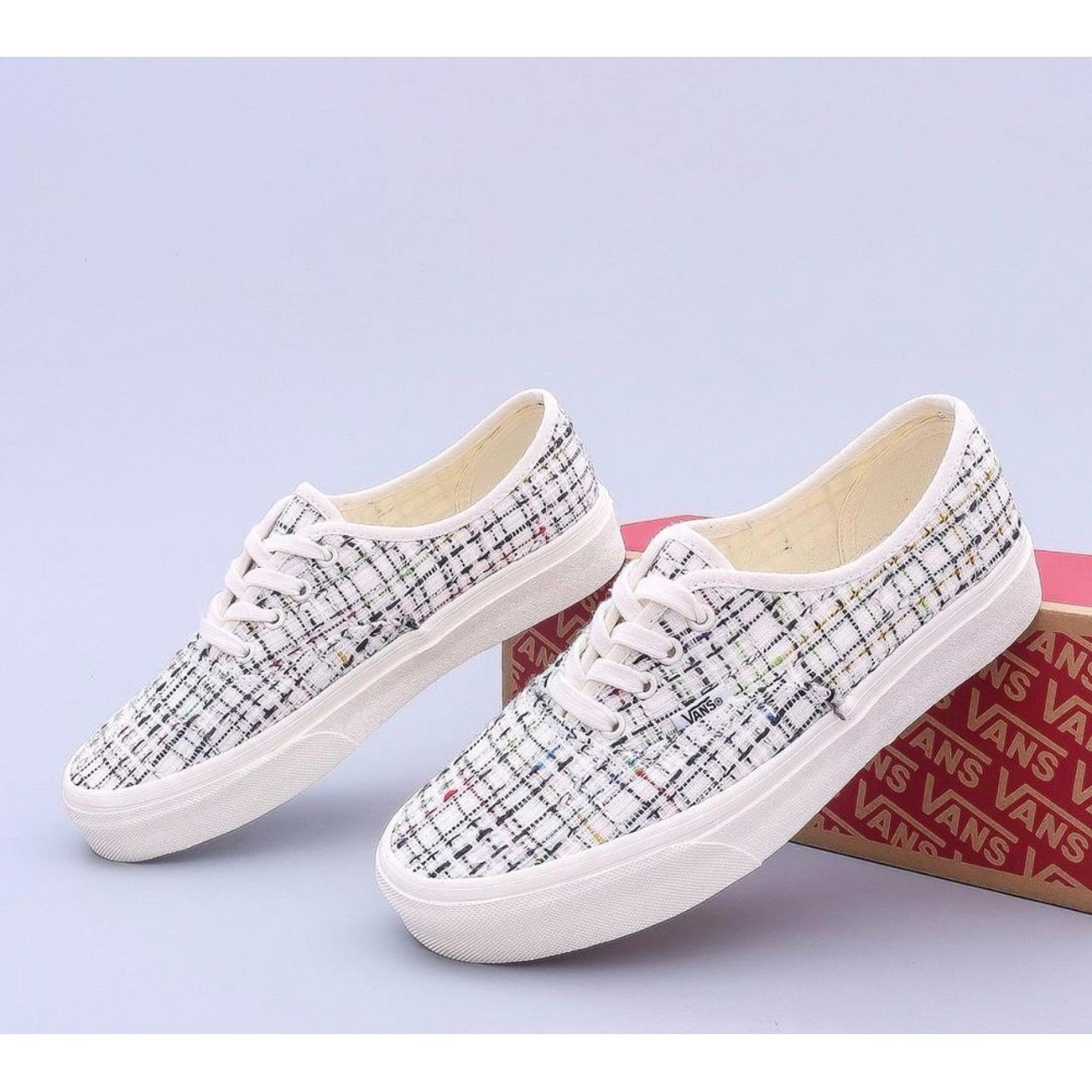 Vans Authentic Tweed Blanc Multicolore - Lumeni.ci