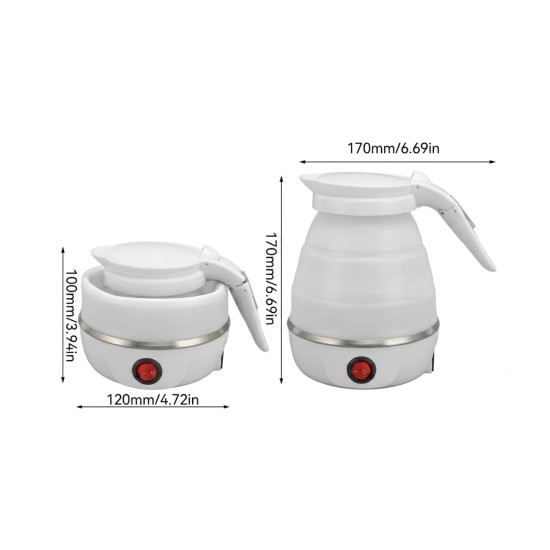 Bouilloire électrique pliable en silicone
