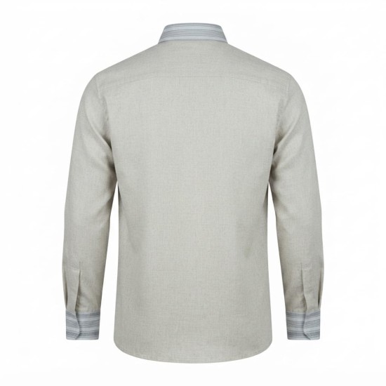 Chemise homme en lin à motifs ethniques XXL | Lumeni.ci