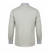 Chemise homme en lin à motifs ethniques XXL | Lumeni.ci