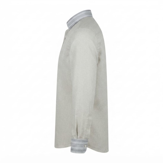 Chemise homme en lin à motifs ethniques XXL | Lumeni.ci