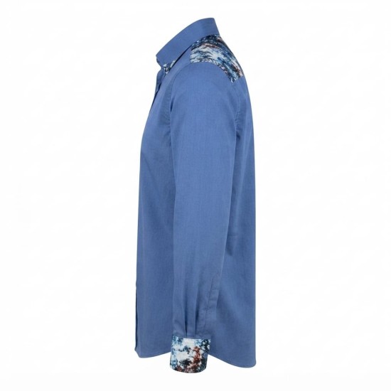 Chemise homme en lin à motifs ethniques XXL | Lumeni.ci