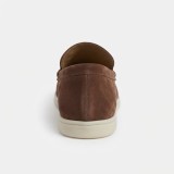 Chaussures Mocassins Homme en Daim Élégantes et Confortables.