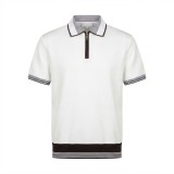 Polo Manches Courtes Zippé Élégant - Tailles M à XXL | Lumeni.ci