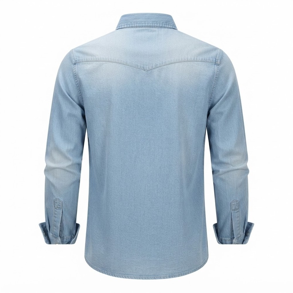 Chemise en Jean Homme Manches ‎ Longues | Lumeni.ci