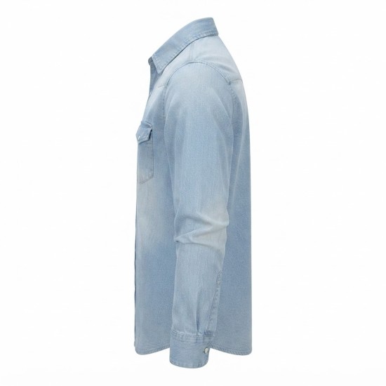Chemise en Jean Homme Manches ‎ Longues | Lumeni.ci