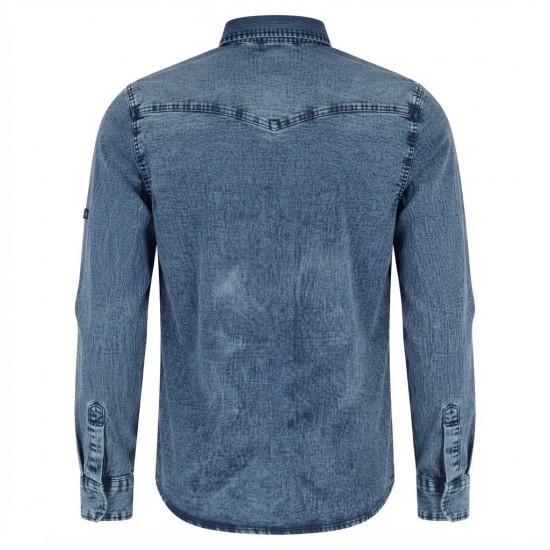 Chemise en Jean Homme Manches ‎ Longues | Lumeni.ci