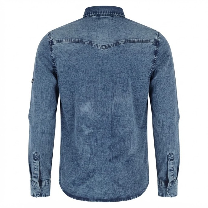 Chemise en Jean Homme Manches ‎ Longues | Lumeni.ci