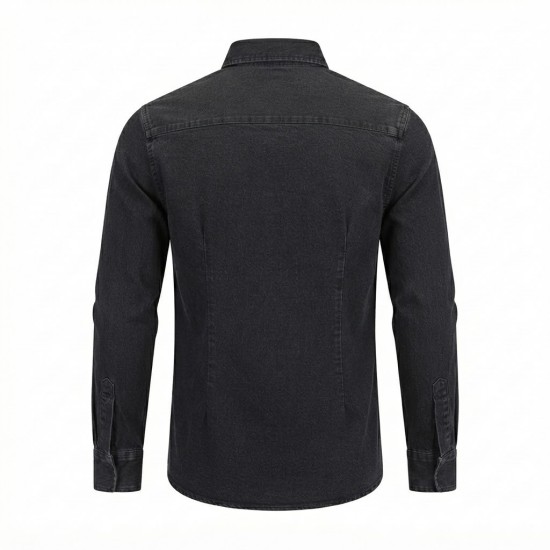 Chemise en Jean Homme Manches ‎ Longues | Lumeni.ci