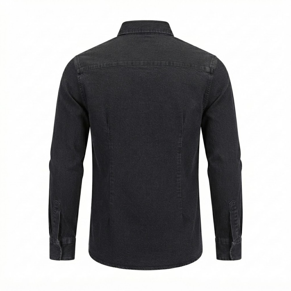 Chemise en Jean Homme Manches ‎ Longues | Lumeni.ci