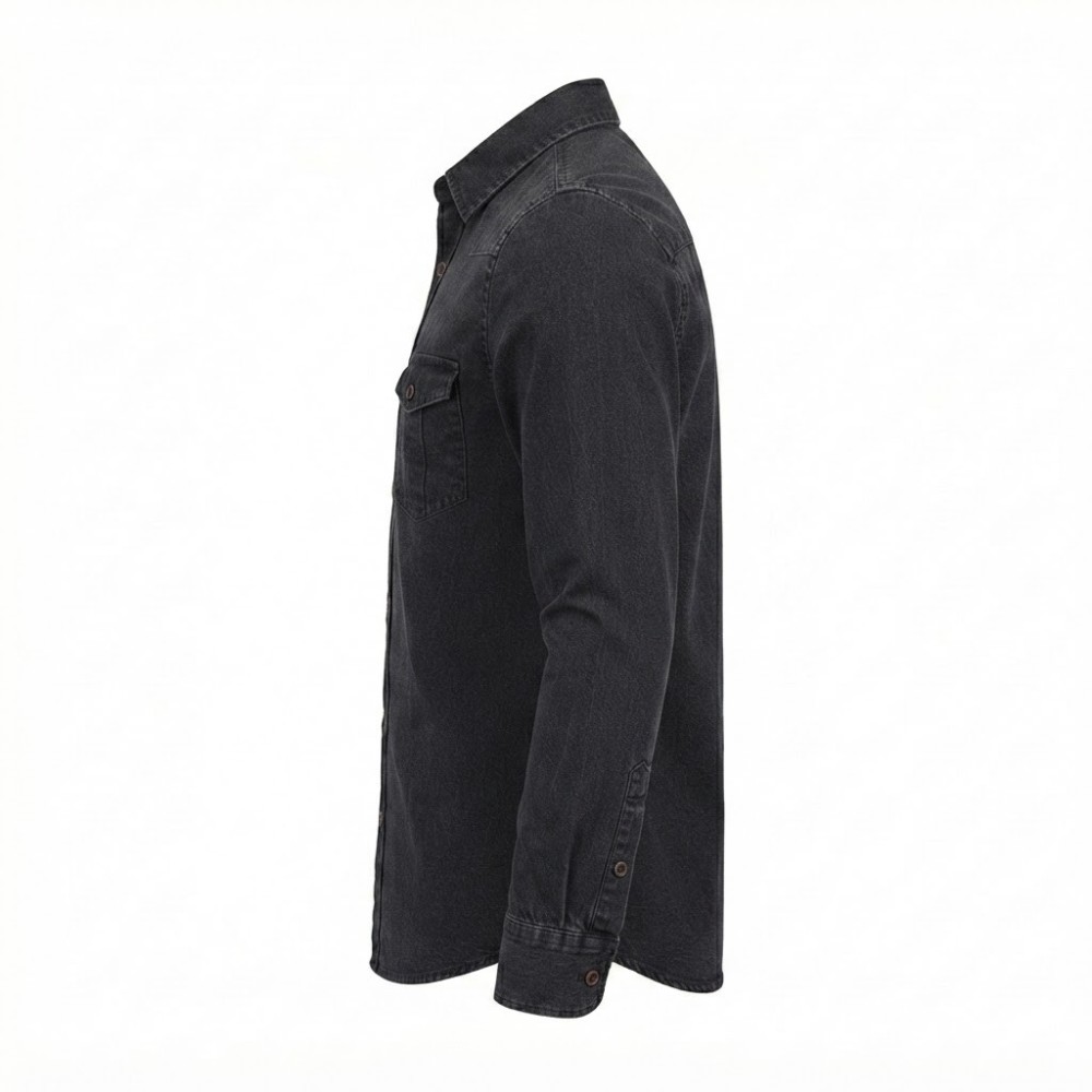 Chemise en Jean Homme Manches ‎ Longues | Lumeni.ci