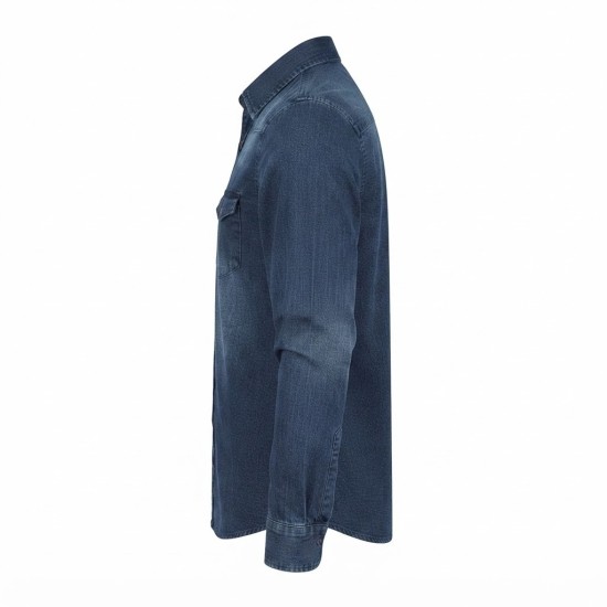Chemise en Jean Homme Manches ‎ Longues | Lumeni.ci