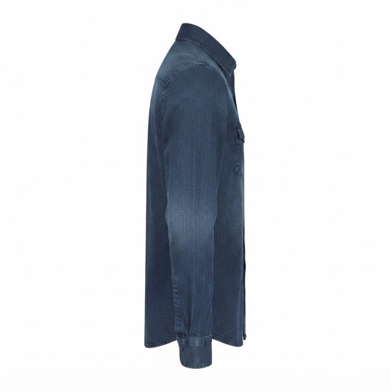 Chemise en Jean Homme Manches ‎ Longues | Lumeni.ci