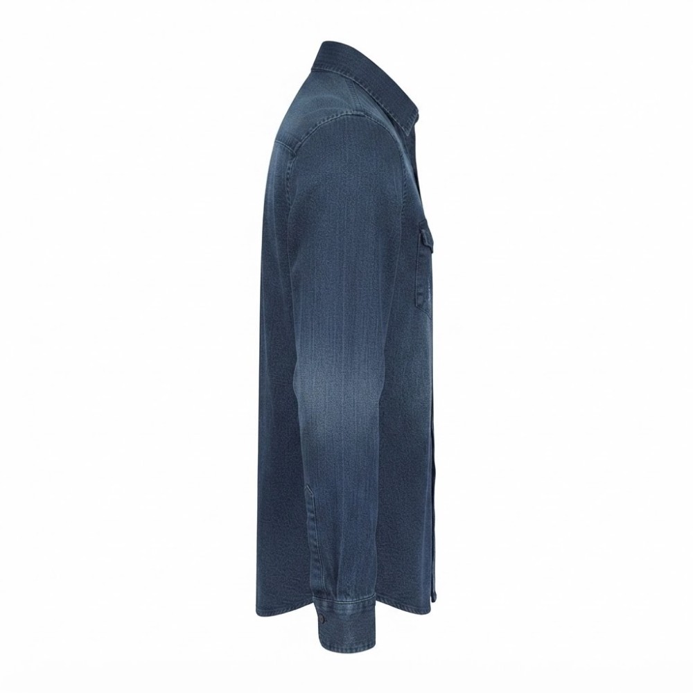 Chemise en Jean Homme Manches ‎ Longues | Lumeni.ci