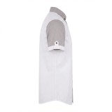Chemise manches courtes en lin motifs ethniques | Lumeni.ci