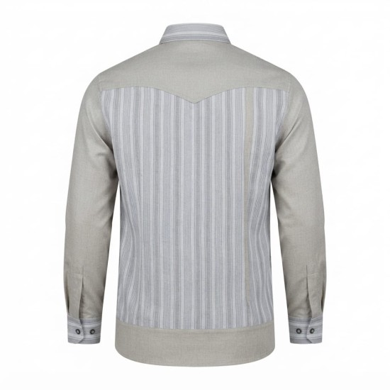 Chemise en lin à motifs ethniques pour homme | Lumeni.ci
