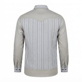 Chemise en lin à motifs ethniques pour homme | Lumeni.ci