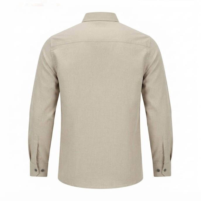 Chemise en lin à motifs ethniques pour homme | Lumeni.ci