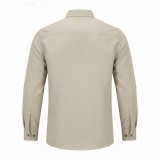Chemise en lin à motifs ethniques pour homme | Lumeni.ci