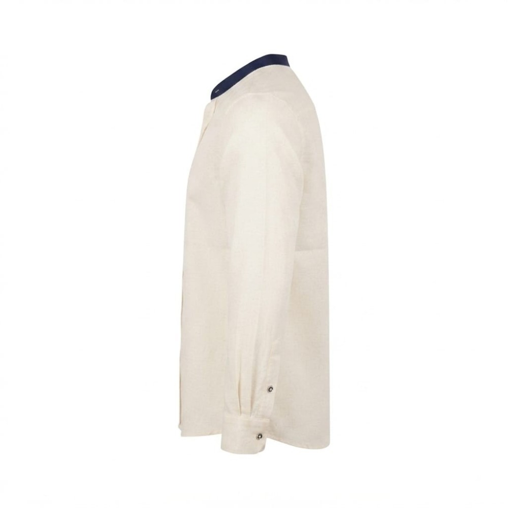 Chemise en lin à motifs ethniques pour homme | Lumeni.ci