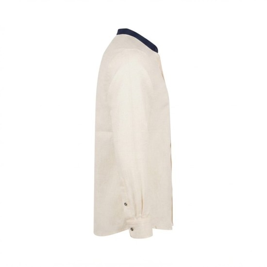 Chemise en lin à motifs ethniques pour homme | Lumeni.ci