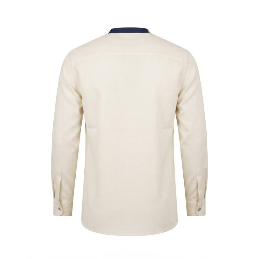 Chemise en lin à motifs ethniques pour homme | Lumeni.ci