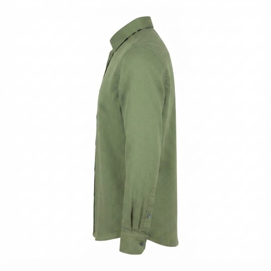 Chemise en lin à motifs ethniques pour homme | Lumeni.ci