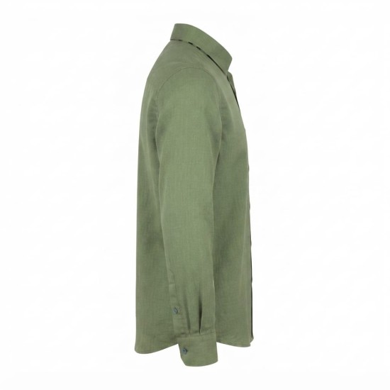 Chemise en lin à motifs ethniques pour homme | Lumeni.ci