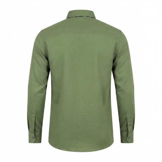 Chemise en lin à motifs ethniques pour homme | Lumeni.ci