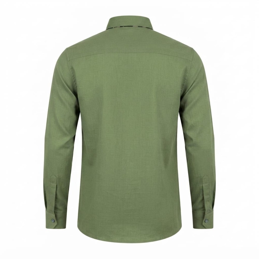 Chemise en lin à motifs ethniques pour homme | Lumeni.ci