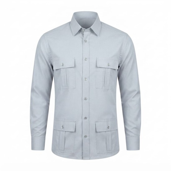 Chemise en lin à motifs ethniques pour homme | Lumeni.ci