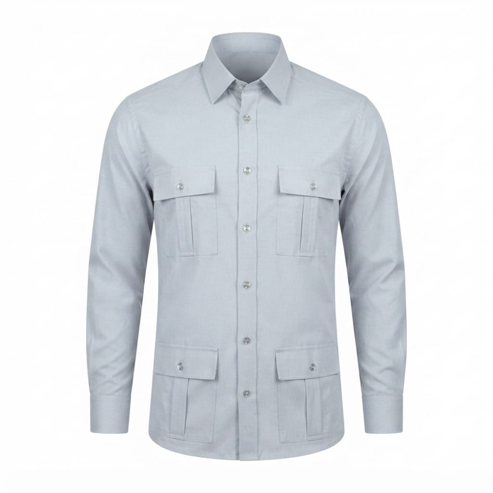 Chemise en lin à motifs ethniques pour homme | Lumeni.ci