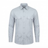 Chemise en lin à motifs ethniques pour homme | Lumeni.ci
