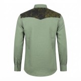 Chemise en lin à motifs ethniques pour homme | Lumeni.ci