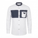 Chemise en lin à motifs ethniques pour homme | Lumeni.ci