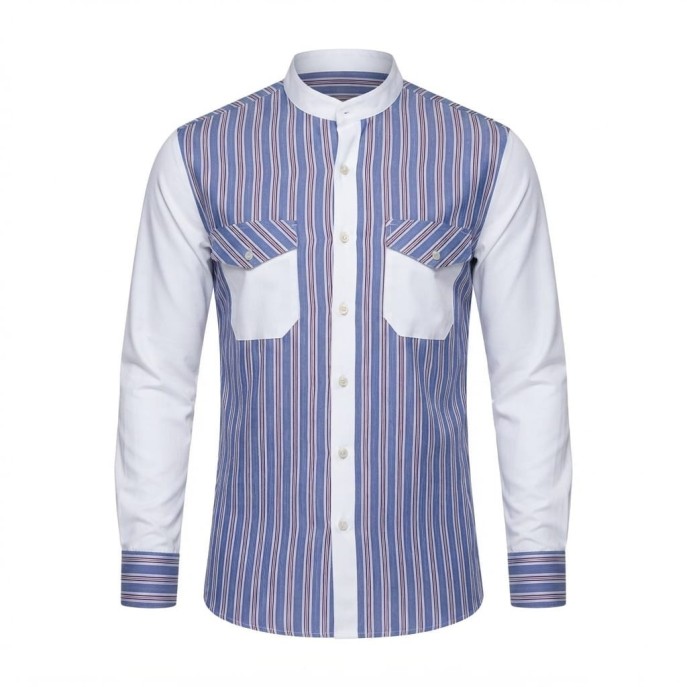 Chemise en lin à motifs ethniques pour homme | Lumeni.ci