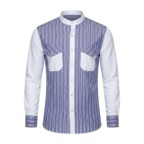 Chemise en lin à motifs ethniques pour homme | Lumeni.ci