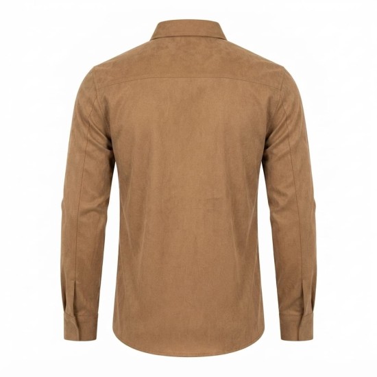 Chemise à manches longues en lin à motifs ethniques | Lumeni.ci