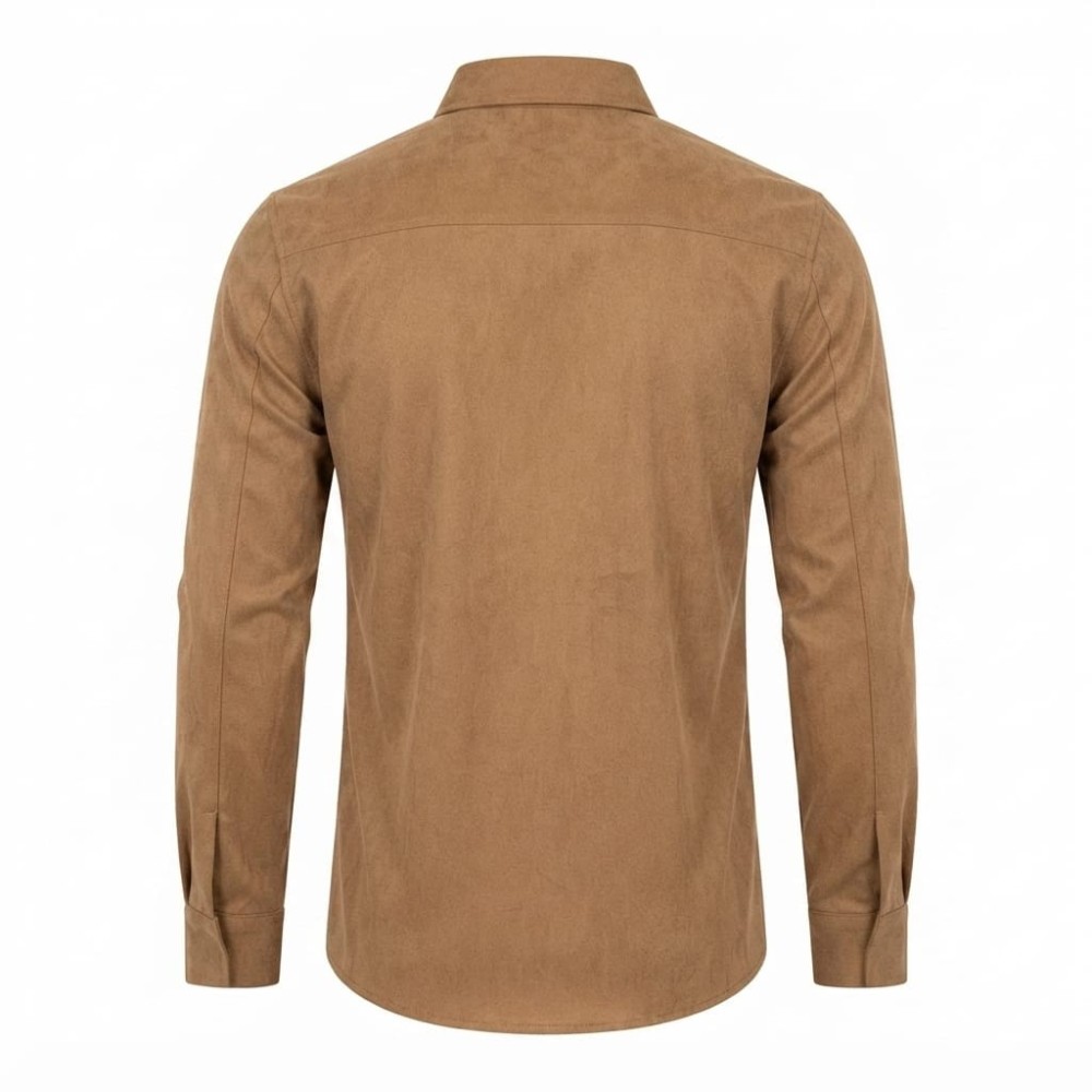 Chemise à manches longues en lin à motifs ethniques | Lumeni.ci