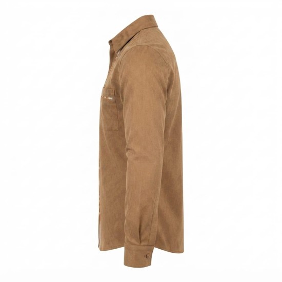 Chemise à manches longues en lin à motifs ethniques | Lumeni.ci