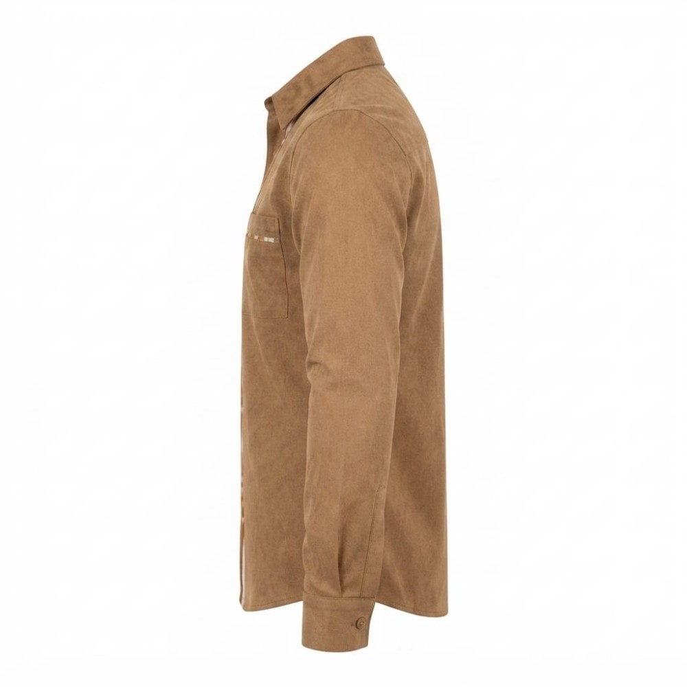 Chemise à manches longues en lin à motifs ethniques | Lumeni.ci