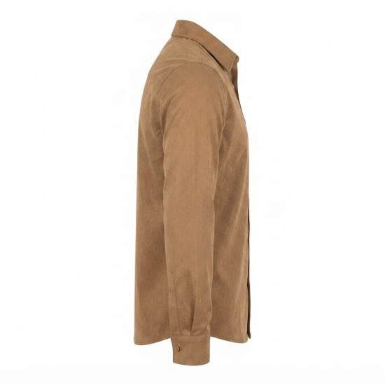 Chemise à manches longues en lin à motifs ethniques | Lumeni.ci