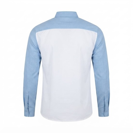 Chemise à manches longues en lin à motifs ethniques | Lumeni.ci