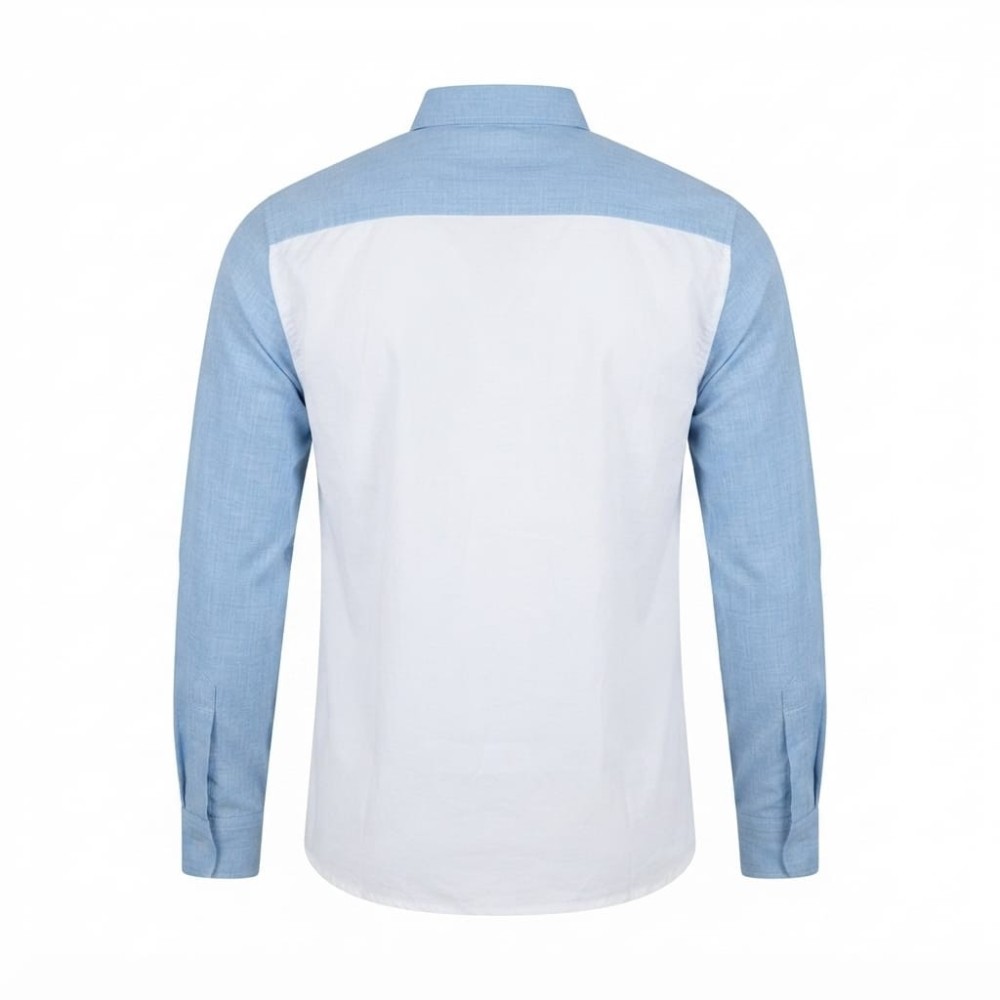 Chemise à manches longues en lin à motifs ethniques | Lumeni.ci