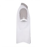 Chemise élégante à manches courtes bicolore | Lumeni.ci